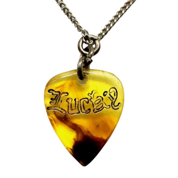 Lucky Brand Lucky Me Music Amber Guitar Amber Pick Necklace Lucky Brand Lucky Me Music Amber Guitar Amber Pick Necklace
